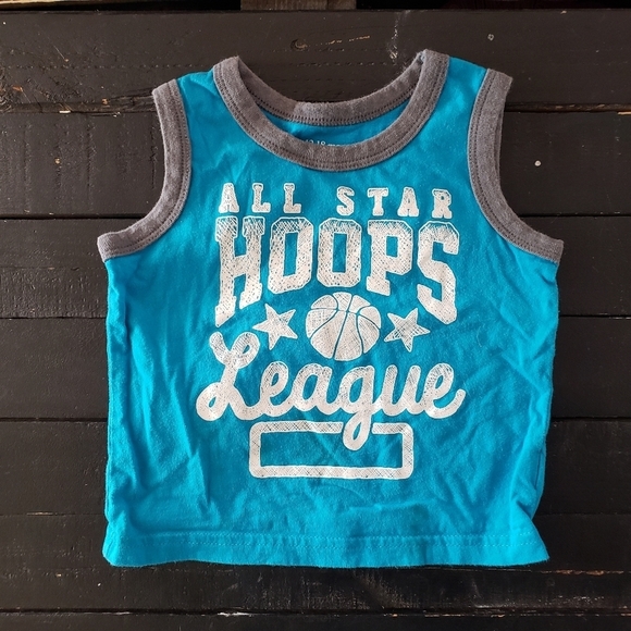 The Children's Place 12-18 Months Blue Tank Top All Star Hoops League Basketball - Picture 1 of 3